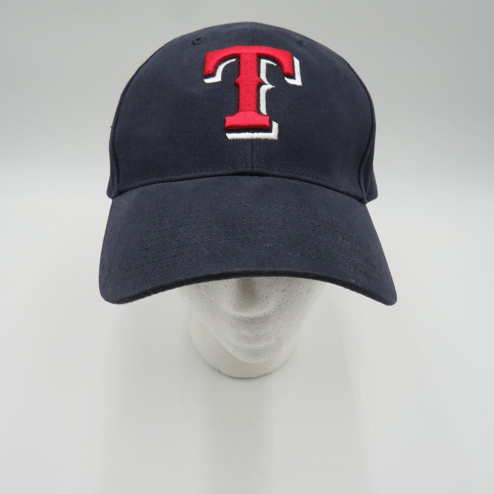 Texas Rangers Hat‎ Cap Strap Back One Size Navy Red MLB Baseball Mens